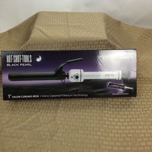 Hot Shot Tools Black Pearl 1” Ceramic curling Iron